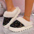 š„ Stylish Soft Wool Lining Slip On House Shoes