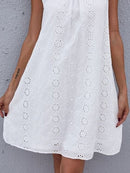 Women'S Casual Solid Color Lace Dress