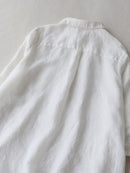 Literary And Retro Cotton Linen Shirt Dress