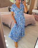 (💃Hot Sale - 45% OFF🔥)Floral print v-neck dress