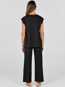 Women's 2 Piece Knit Lounge Set (Buy 2 Free Shipping)