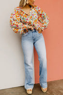 HALF PRICEš„High Rise Vintage Wash Tummy Control Top Straight Leg Jeans