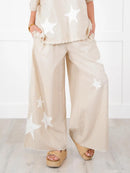 Women's Casual Star Patch Two Piece Set (Buy 2 Free Shipping)