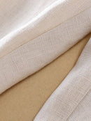 Casual Solid Straight Linen Cropped Harun Pants