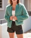 Christmas Sale 50% OFF - Women's Faux Fur Puffy Warm Jacket with Pockets (Buy 2 Free Shipping)