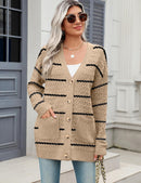 Zeagoo Womens 2024 Long Sleeve Chunky Cable Knit Fall Cardigans Sweaters Button Down Open Front Outerwear with Pockets