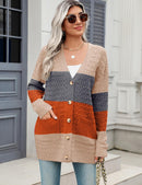 Zeagoo Womens 2024 Long Sleeve Chunky Cable Knit Fall Cardigans Sweaters Button Down Open Front Outerwear with Pockets