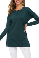 Women's Long Sleeve Side Slit Loose Tops (Buy 3 Free Shipping)