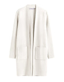 ANRABESS Cardigan Sweater for Women Casual 2023 Fall Winter Fashion Coat Long Sleeve Open Front Knit Coatigan Clothes