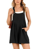 ANRABESS Casual Adjustable Strap Linen Short Bib Overalls Jumpsuit Rompers