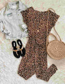 ANRABESS Casual Off Shoulder Elastic Waist Stretchy Long Romper Jumpsuit