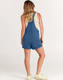 ANRABESS Casual Straps Short Bib Overalls Basic  Drawstring Romper Jumpsuits