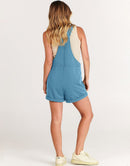 ANRABESS Casual Straps Short Bib Overalls Basic  Drawstring Romper Jumpsuits