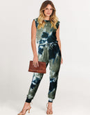 ANRABESS Crewneck Sleeveless Stretchy Jumpsuits Rompers with Pockets