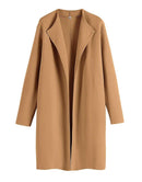 ANRABESS Women's Casual Long Sleeve Classy Draped Open Front Jackets Long Knitted Cardigan Sweater