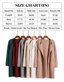 ANRABESS Women's Open Front Knit Cardigan Long Sleeve Lapel Casual Solid Classy Sweater Jacket