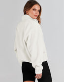 ANRABESS Womens Fleece Jacket Button Down Shacket Casual Sherpa Cropped Coats Warm Outwear with Pockets