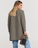 ANRABESS Women's Open Front Knit Cardigan Long Sleeve Lapel Casual Solid Classy Sweater Jacket