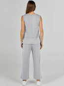 Women's Sleeveless Wide Leg Tracksuits 2 Piece Sets (Buy 2 Free Shipping)