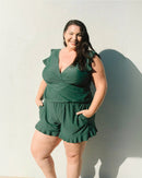 Built-in Bra Swim Romper